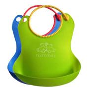 圍嘴兜,雙色圍兜,矽膠（jiāo）兒童（tóng）圍兜